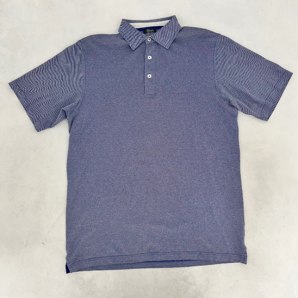 Marbas Mens Size M Golf Polo Shirt Blue Short Sleeve Summer Comfort‎ Outdoor